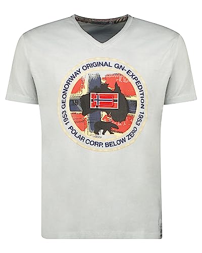 T-Shirt JEXCURSION Geographical Norway Anti-Frottement Gris Clair Confort