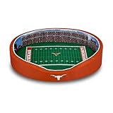 StadiumSpot Officially Licensed NCAA Premium Oval Dog Bed, Texas, Medium