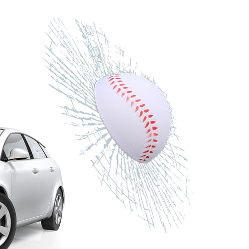 Tktouci Autocollant en Verre Brisé | Apparence De Verre Brisé Autocollant De Colle Drôle | Fenêtre De Voiture pour Utilisation De Farce De Pare-Brise Arrière | 10x10x4cm