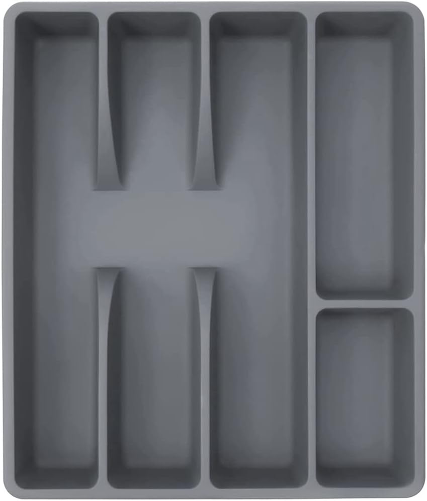 Drawer Kitchen Drawer Organizer Silverware Holder Storage Rack Organizer Box Utensil Organizer Cutlery Organizer Tray Plastic Flatware Organizers