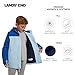 Lands' End Boys' Squall Waterproof Fleece Lined Insulated Jacket, Sky Blue, Medium