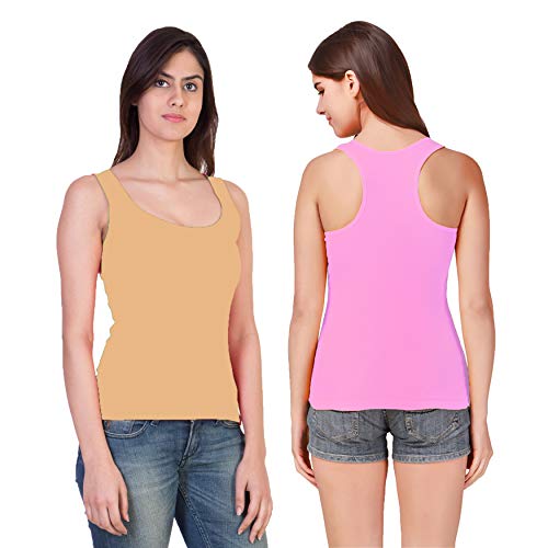 Image of Camisole Tank Top Vest Racerback Sando Camis for Women, Girls (Pack of 2)