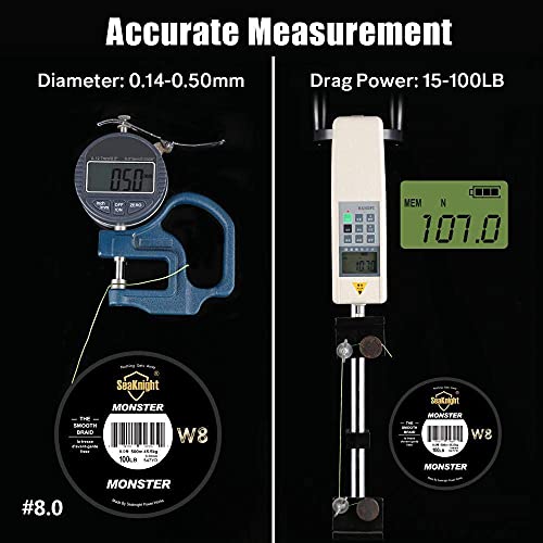 Seaknight W8 8 Fach Angelschnur Geflochten Salzwasser 300M/500M S9 9 Fach PE Geflochtene Angelschnur 8 Stränge Karpfen… – Bild 8