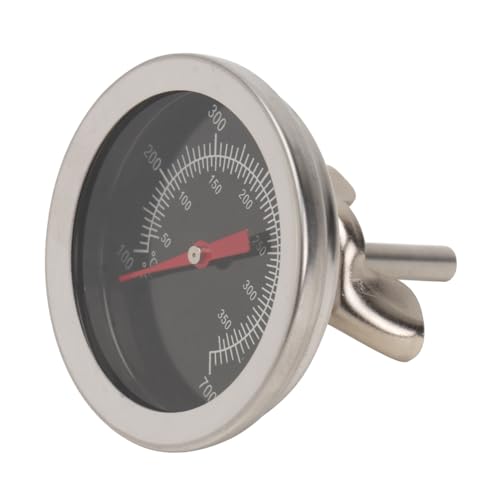 GRIRIW 1PC Reliable Stainless Steel BBQ Oven Thermometer High Precision Cooking Gauge for Home Kitchen Restaurant Use Scale Measurement