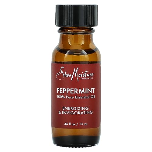 Sheamoisture 100% Pure Essential Oil to Uplift and Energize Peppermint Body Oil Sulfate Free and Paraben Free 0.45 oz