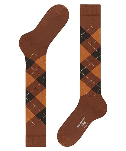 Burlington Heren King Kousen ademend duurzaam biologisch katoen platte naad voor drukvrije teen modieus met argyle business everyday ONE-SIZE-FITS-ALL als geschenk 1 Paar - Afbeelding 7