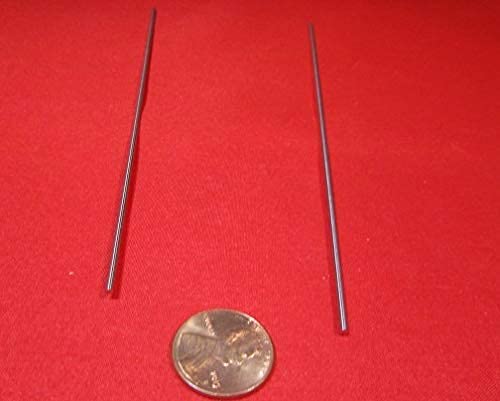 316 Stainless Steel Hardened Shaft .062" Diameter x 6" Long 5 pcs