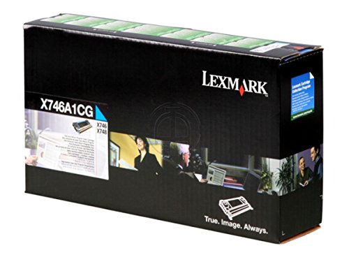 Toner cyan Lexmark X746A1CG pour éviter les traces d'impression