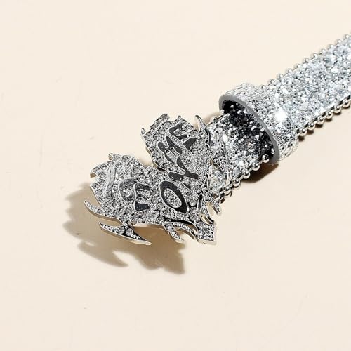 Waist Chain Blingbling Skinny Belt Studded Waist Ceinture Crystal Shinning Waist Belt Heart Buckle3