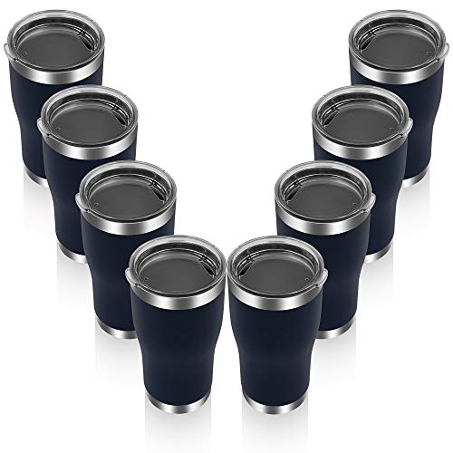 Free Shipping Over $50 YESSIR 22oz Stainless Steel Tumbler 8 Pack Gifts In Bulk, Reusable Double Wall Vacuum Insulated Travel Mugs with Lid,Powder Coated Coffee Cups for Ice Drink, Hot Beverage (Navy,8) Free Shipping Over $50 YESSIR 22oz Stainless Steel Tumbler 8 Pack Gifts In Bulk, Reusable Double Wall Vacuum Insulated Travel Mugs with Lid,Powder Coated Coffee Cups for Ice Drink, Hot Beverage (Navy,8)