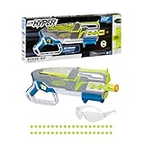 Nerf Hyper Siege-50 Pump-Action Blaster, 40 Hyper Rounds, Holds Up to 50 Rounds, Glasses, Up to 110 FPS Velocity, Easy Reload, Toy Foam Blasters