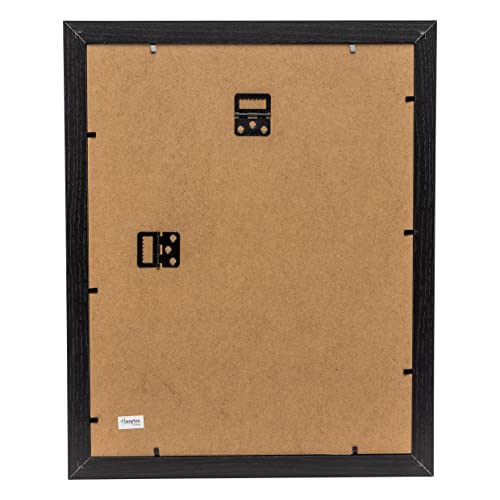 Hampton Frames CARNEGIE 8x10 (20x25cm) Black Picture Poster Photo Frame with Mount Acrylic (Non-Glass) CNG80BLK - Image 4