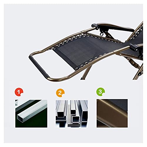 Chaises pliantes inclinables XL 68 cm avec structure très robuste - 7