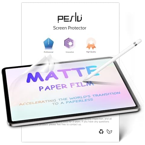 Peslv 2 Pack Like Paper Screen Protector for iPad 10th Gen 2022 (10.9 Inch), Matte Anti Glare PET Film/Blue Light Filter Eye Protection Cover/Drawing & Writing Feel Like on Paper Cover