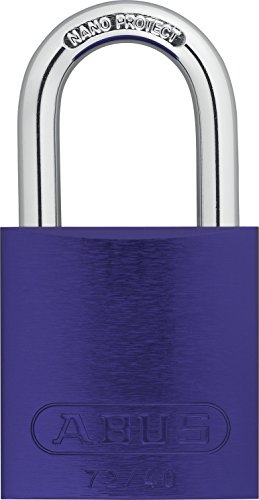 ABUS 72/40 Aluminum Safety Padlock, Keyed Alike, Code TT00036, Purple