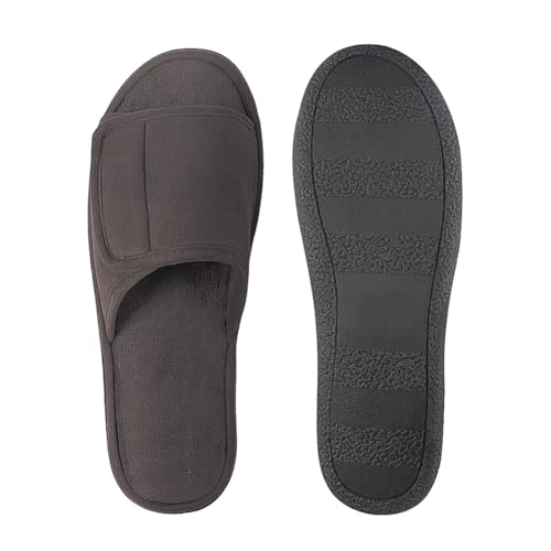 ITODA Adjustable Open Toe Diabetic Slippers for Swollen Feet Extra Wide Swollen Foot Shoes Men's Sandals Edema Arthritis Elderly Swelling Neuropathy Lymphedema Surgery Recovery Footwear4