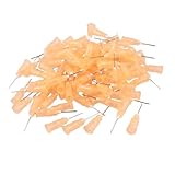 Ruilogod 100 Pcs Industrial Metal 0.35mm Inner Dia Tips 25G pins Pale Orange (id: 563 ac4 579 a73 740