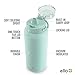 Ello Cooper 32oz Stainless Steel Water Bottle with Straw and Carry Handle, Double Walled and Vacuum Insulated Metal, Leak Proof Locking Lid with Soft Silicone Spout, Reusable, BPA Free, Yucca
