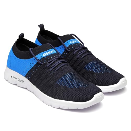 Image of ASIAN Storm-02 Men's Walking Shoes with Stretch-Knit Fit, Nitro Capsule Cushioning & Flexible Lightweight Sole