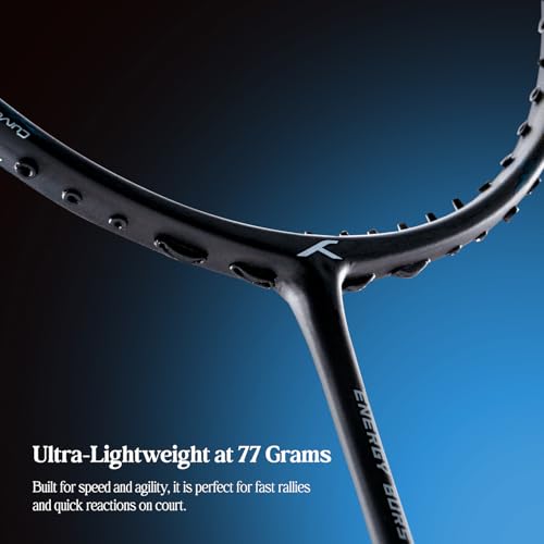 HUNDRED Store HUNDRED Energy Burst 18 Black/Blue 77g Badminton Racket - Image 5