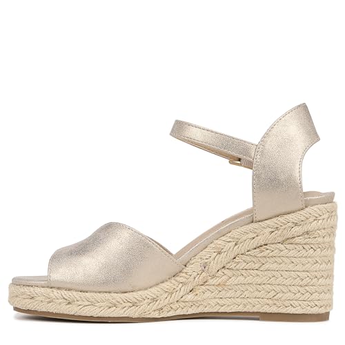 LifeStride Women's Tess Wedge Espadrille Sandals, Platino Gold, 11 by LifeStride - Image 9