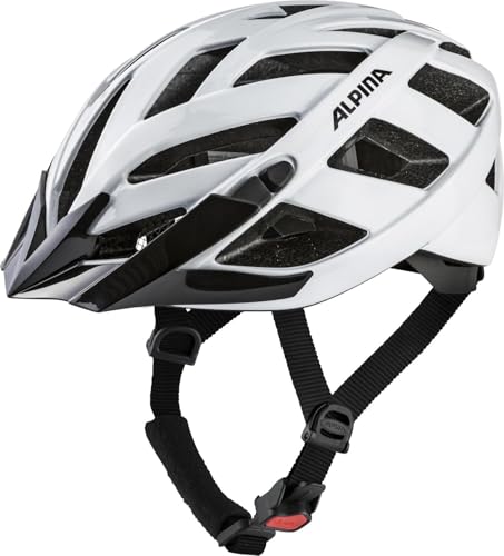 ALPINA PANOMA Classic - Leichter, Optimal Belüfteter Touren Fahrradhelm Mit Optionalen LED-Licht Für Erwachsene, White Gloss, S (52-57 cm)