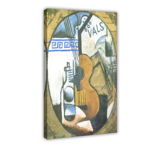 Décoration murale salon avec le poster guitare de Lyubov Popova en toile suspendue