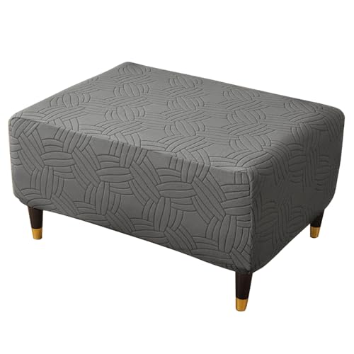 Housse de pouf grise extensible et durable pour décoration salon et bureau