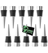 JIOFAVIU 10 Pcs Wine Bottle Stopper Set Kit, Resin Wine Bottle Stoppers Molds Set Accessories, Wi...