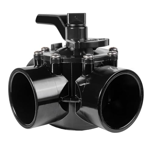 3-Way Pool Diverter Valve Replacement for Jandy 4717, 2” to 2.5” PVC, NeverLube Positive Seal, Compatible with Jandy, For Inground Pool & Spa Systems