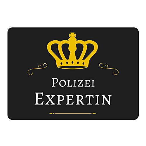 Preisvergleich Produktbild Mousepad Polizei Expertin schwarz