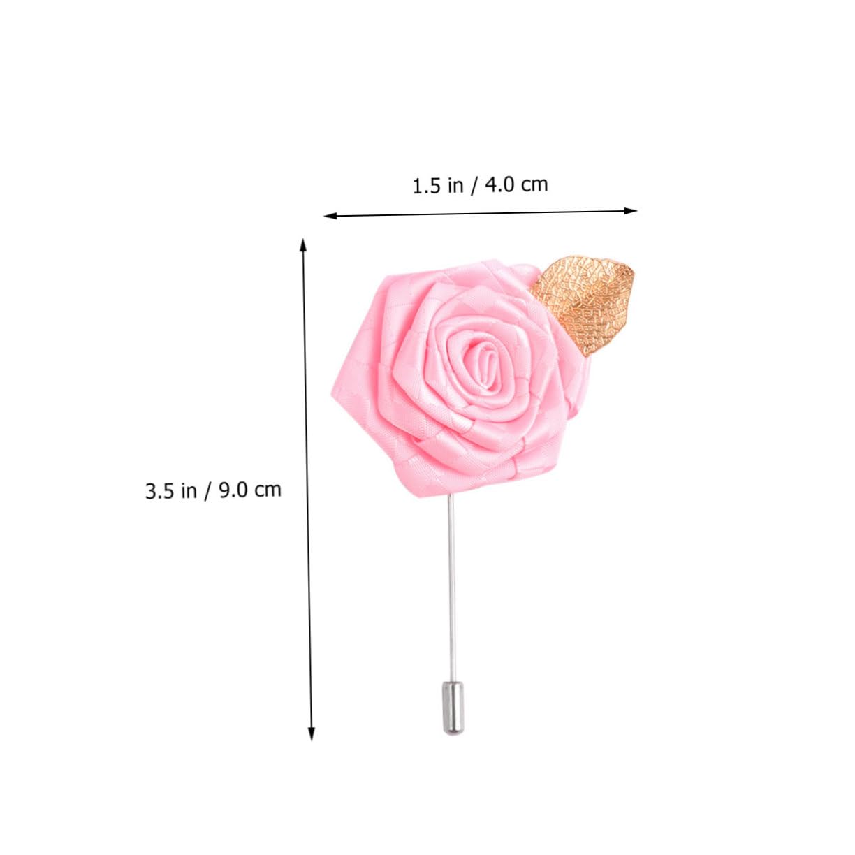 SHERCHPRY 24 broches de novia para novio, ramillete de flores, pin de flores, tela hecha a mano, satén
