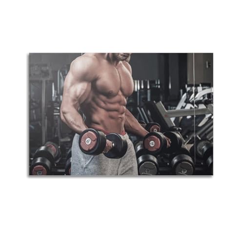 Affiches de décoration chambre familiale moderne musculation et sport