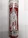 Saint Peter (San Pedro) Unscented Red Pillar Candle in Glass