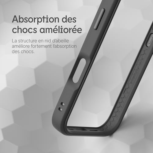 Coque Bumper iPhone 16 antichoc RhinoShield protection personnalisable rose