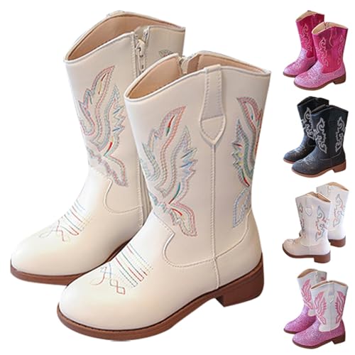 Generisch Cowboystiefel Kinder Mädchen Reitstiefel Bequeme...