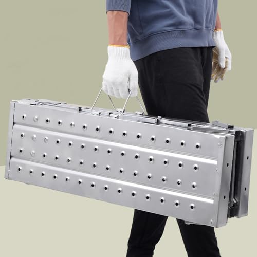Andamio plegable ajustable evita caídas con su plataforma estable 5