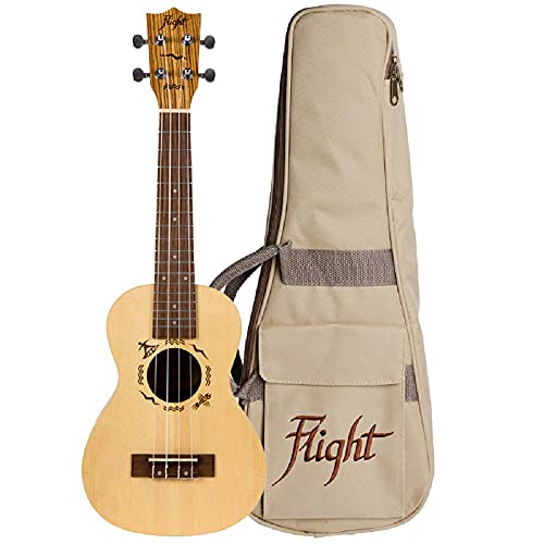 Flight Englemann Spruce & Zebrawood Concert Ukulele