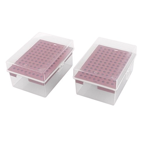 Aexit 2Pcs 200UL Pipette Tips Pipettor Pipette Tips 96 Position Box Holder Universal Pipette Tips Laboratory Supplies