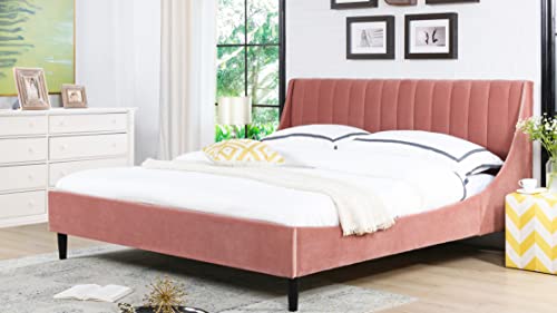 Sandy Wilson Home A1-971-3-S52180 Marlowe Platform Bed Set Queen Ash Rose