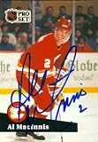 Al MacInnis autographed Hockey Card (Calgary Flames) 1991 Pro Set #33 - Autographed Hockey Cards