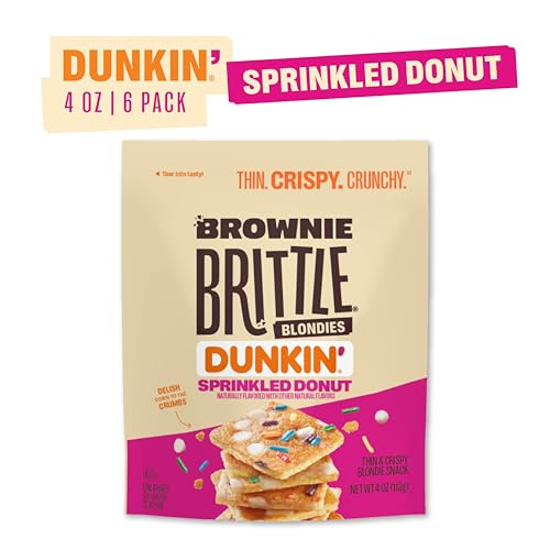 Brownie Brittle – Dunkin' Blondie Sprinkled Donut Thin and Crispy | Pack of 6, 4 oz - image 2