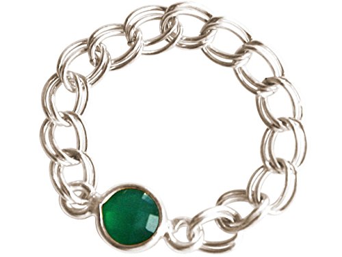 Preisvergleich Produktbild GemShine - Damen - Ring - 925 Silber - Smaragd - Grün - Beweglich - Geschmeidig