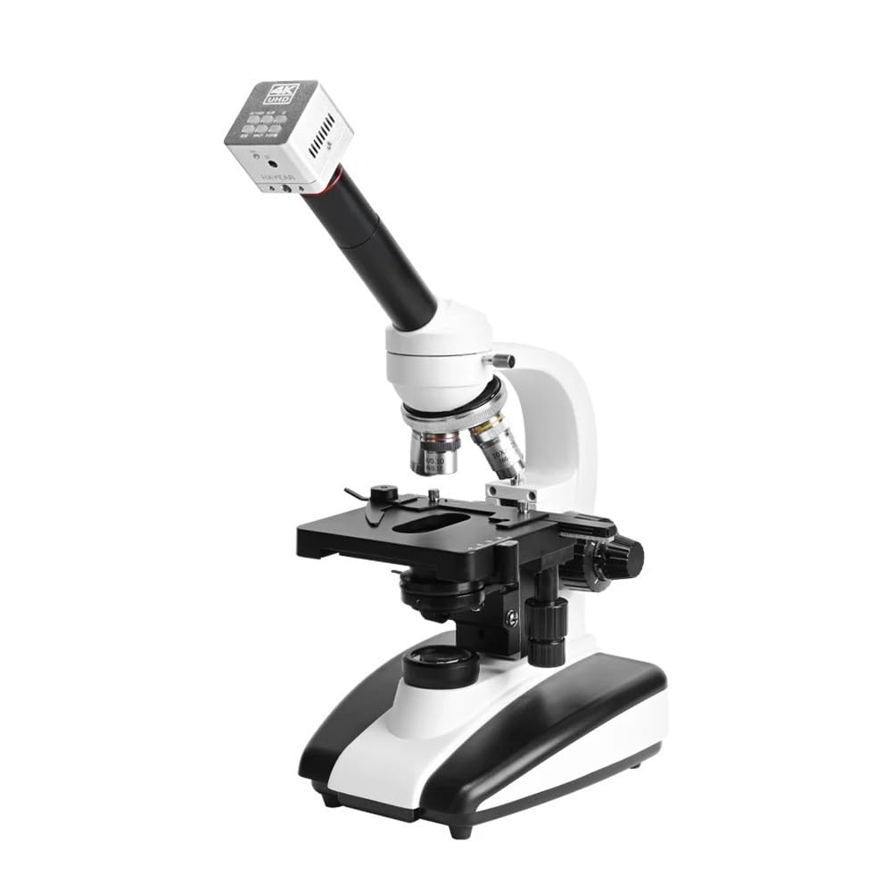 Microscopio, Microscopio biologico professionale 40X-1000X for studenti, laboratorio scientifico educativo, Microscopi monoculari con fotocamera USB da 41 MP,Prodotti scientifici e da laboratorio