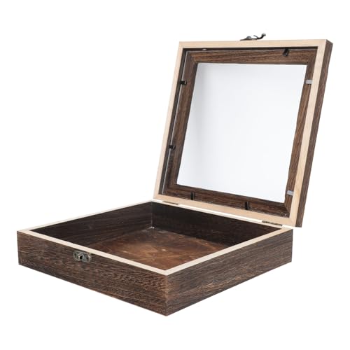 Gadpiparty Caja de Almacenamiento Resistente al Agua Deformaciones de Estilo Vintage para Gran Capacidad , Madera y Acrílico Adecuado para Guardar Pequeñas y Artesanías