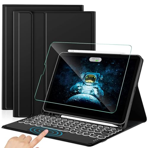 La funda para teclado con protector de pantalla para iPad. no solo es un buen accesorio para ipad, sino también un regalo maravilloso. Cualquier problema con este teclado para ipad, contáctenos por correo electrónico primero, resolveremos el problema por usted.
