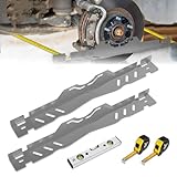 2-Pack Wheel Alignment Tool with Tape Measures and spirit level，Heavy Duty Toe Alignment automotive kit，Stainless Steel Alignment Plate，Accurate Wheel Alignment Measurements for Car/Truck/SUV