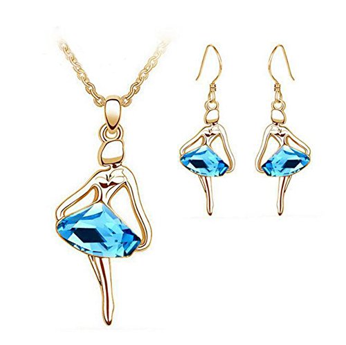 YouBellaValentine Gifts : YouBella Jewellery Valentine Collection Dancing Doll Crystal Pendant Necklace Jewellery for Girls and Women