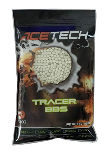 ACETECH Airsoft Gun Glow in Dark Tracer BBS (Green/Red)