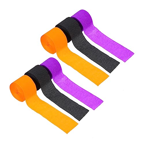 Papier crépon Halloween Hohopeti | 24 rouleaux pour décorations